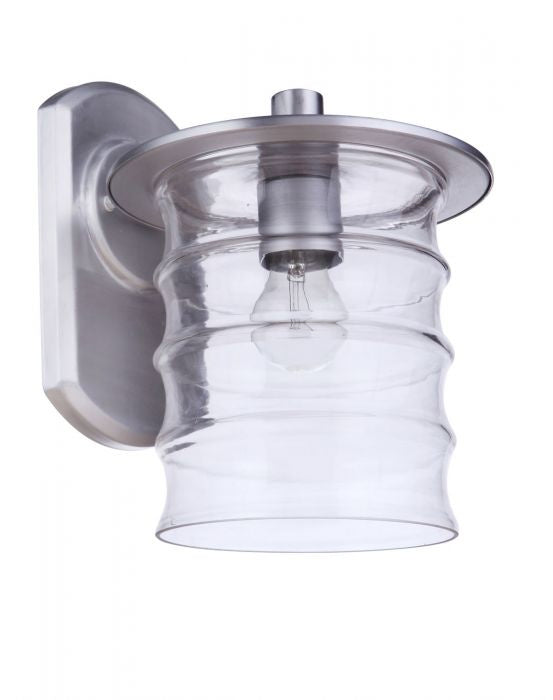 Craftmade - ZA3624-SA - One Light Outdoor Wall Mount - Canon - Satin Aluminum