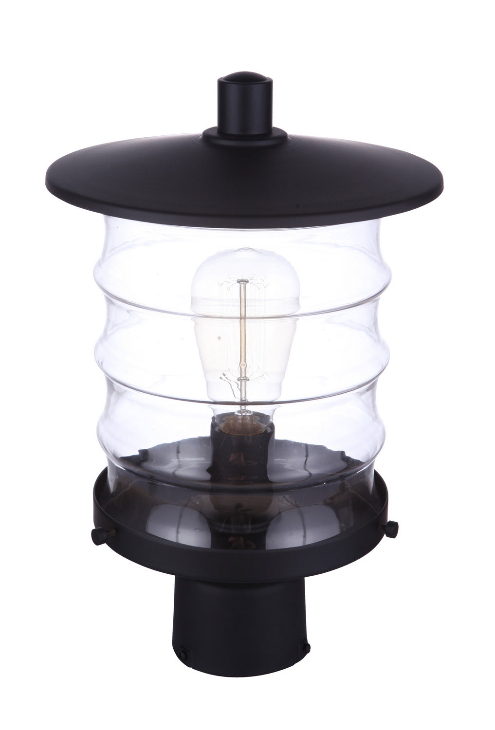 Craftmade - ZA3625-MN - One Light Outdoor Post Mount - Canon - Midnight