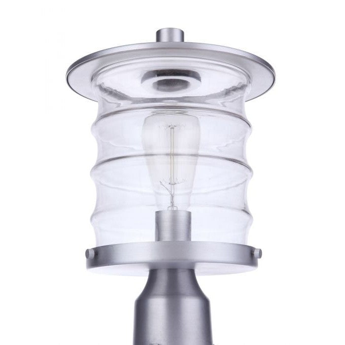 Craftmade - ZA3625-SA - One Light Outdoor Post Mount - Canon - Satin Aluminum