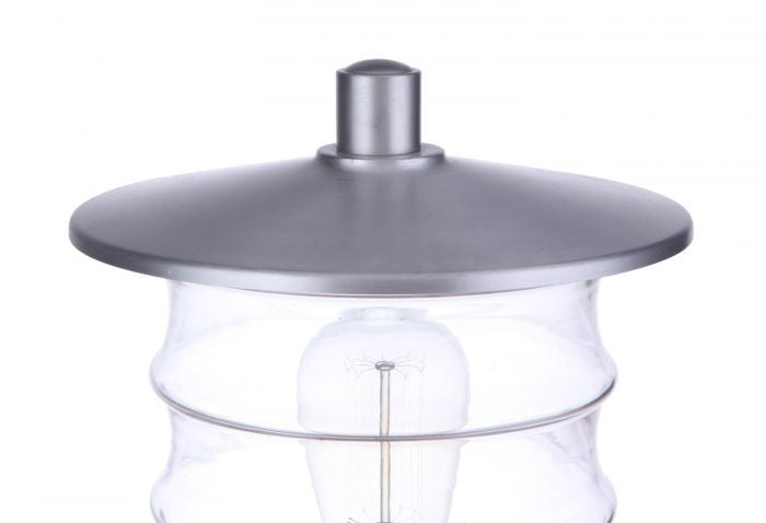 Craftmade - ZA3625-SA - One Light Outdoor Post Mount - Canon - Satin Aluminum