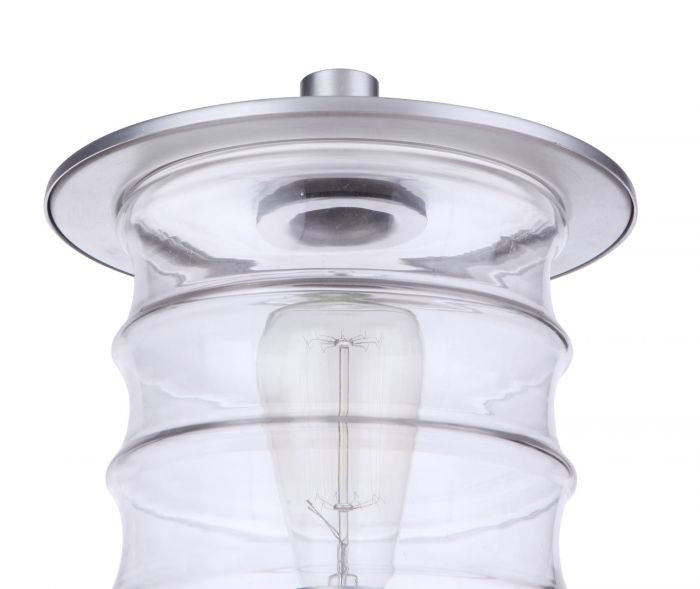 Craftmade - ZA3625-SA - One Light Outdoor Post Mount - Canon - Satin Aluminum