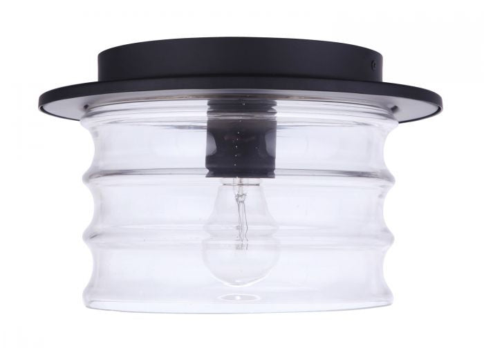 Craftmade - ZA3637-MN - One Light Outdoor Flush Mount - Canon - Midnight