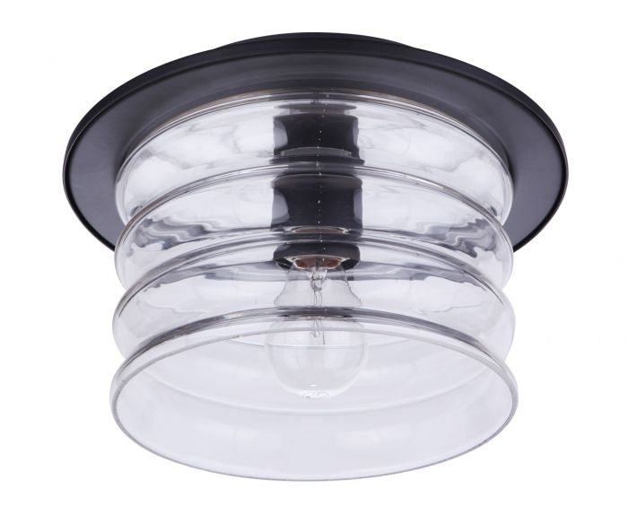 Craftmade - ZA3637-MN - One Light Outdoor Flush Mount - Canon - Midnight