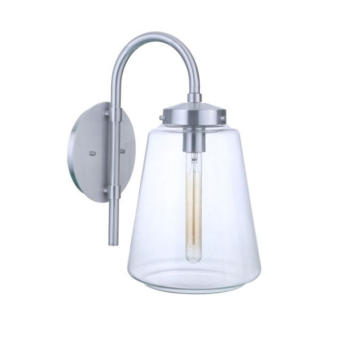 Craftmade - ZA3824-SA - One Light Outdoor Wall Mount - Laclede - Satin Aluminum