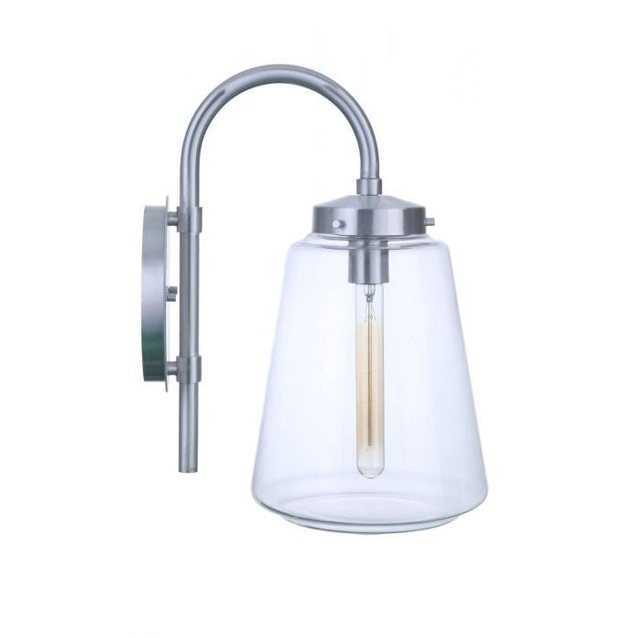 Craftmade - ZA3824-SA - One Light Outdoor Wall Mount - Laclede - Satin Aluminum