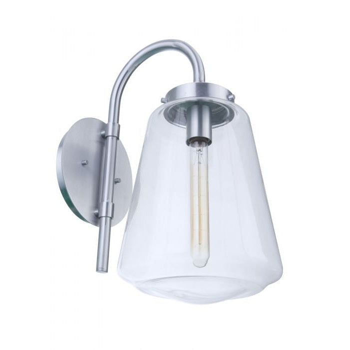 Craftmade - ZA3824-SA - One Light Outdoor Wall Mount - Laclede - Satin Aluminum
