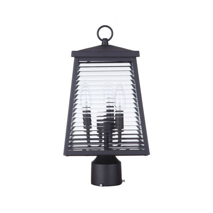 Craftmade - ZA4115-MN - Three Light Outdoor Post Mount - Armstrong - Midnight