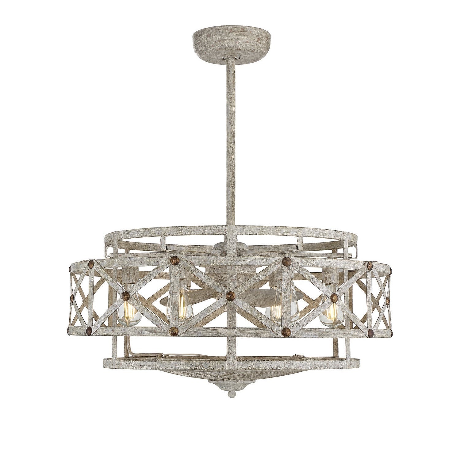 Savoy House - 34-FD-123-155 - Six Light Fan D'lier - Colonade - Provence with Gold