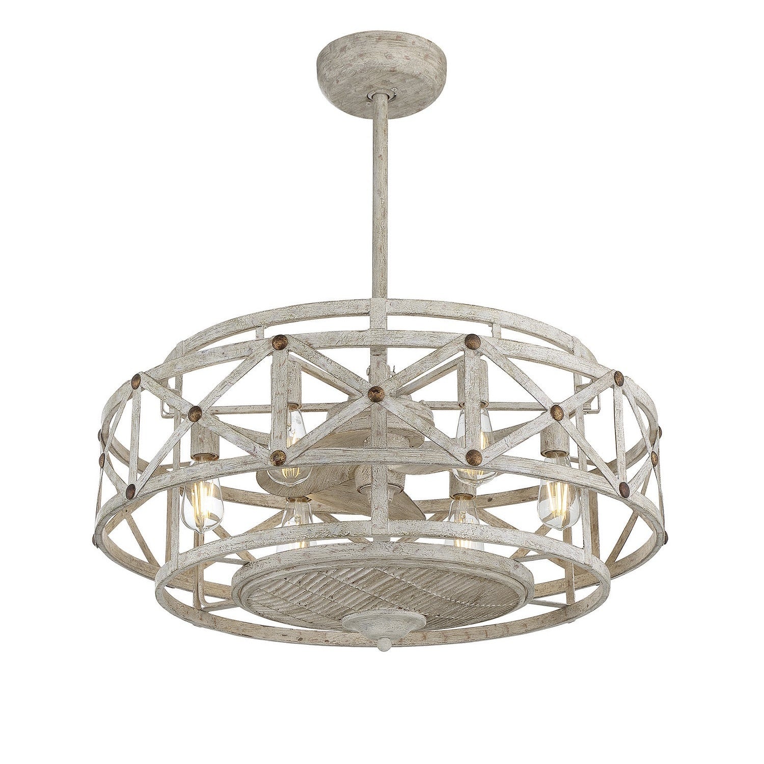 Savoy House - 34-FD-123-155 - Six Light Fan D'lier - Colonade - Provence with Gold