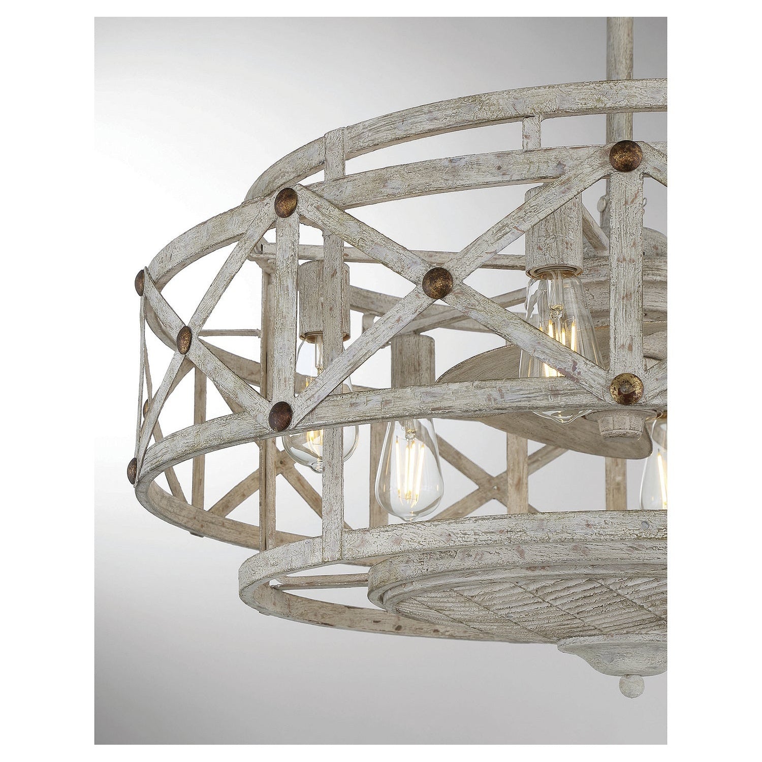 Savoy House - 34-FD-123-155 - Six Light Fan D'lier - Colonade - Provence with Gold