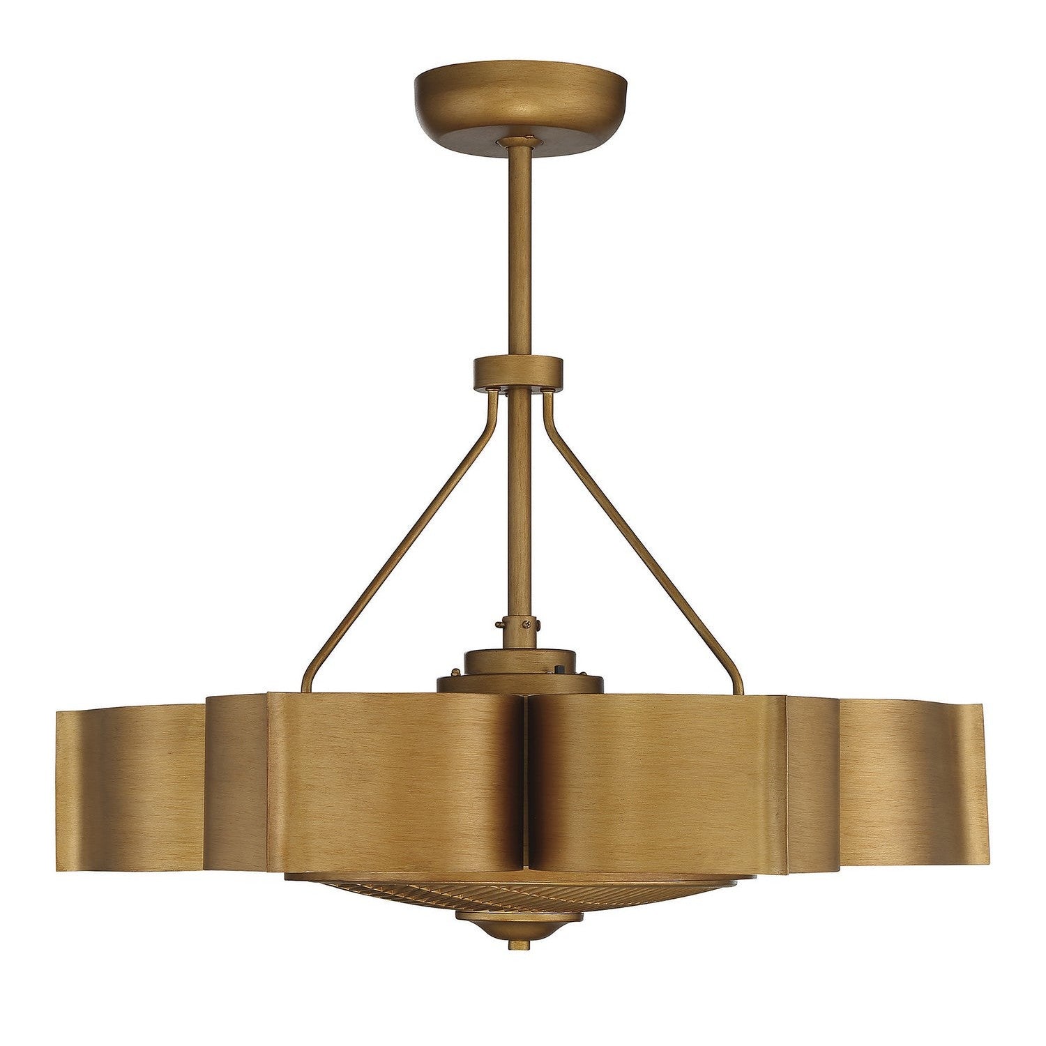 Savoy House - 39-FD-125-54 - Six Light Fan D'lier - Stockholm - Gold Patina