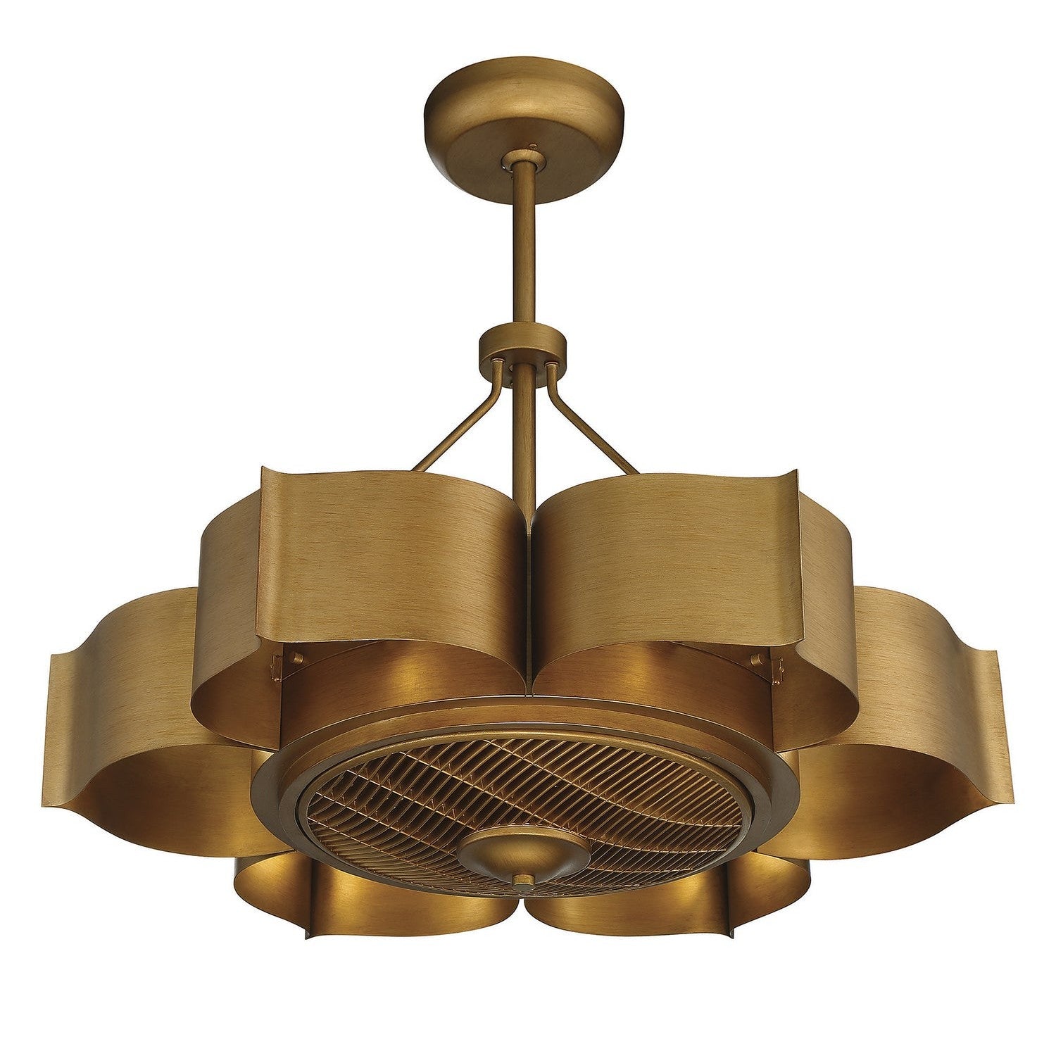 Savoy House - 39-FD-125-54 - Six Light Fan D'lier - Stockholm - Gold Patina