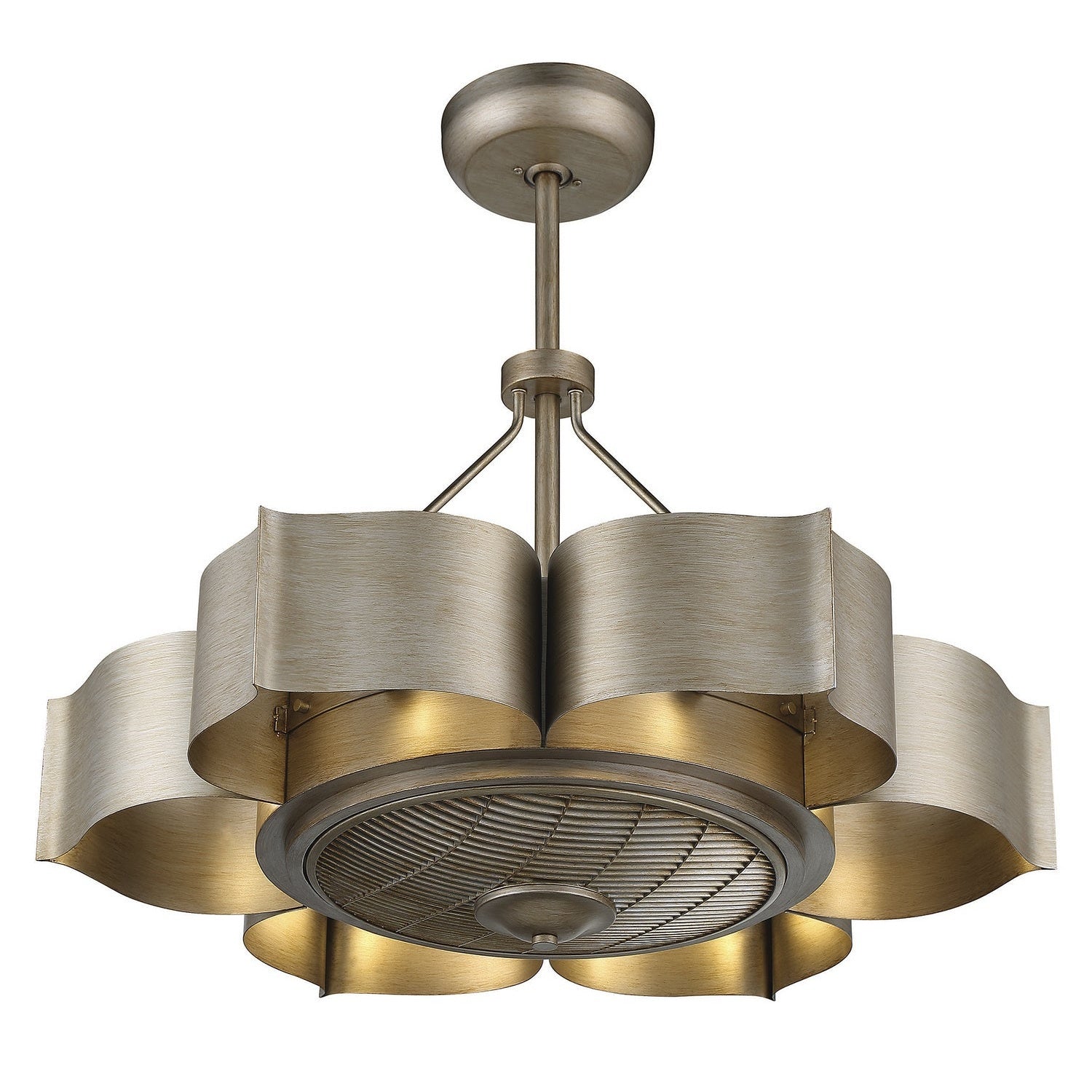 Savoy House - 39-FD-125-53 - Six Light Fan D'lier - Stockholm - Silver Patina