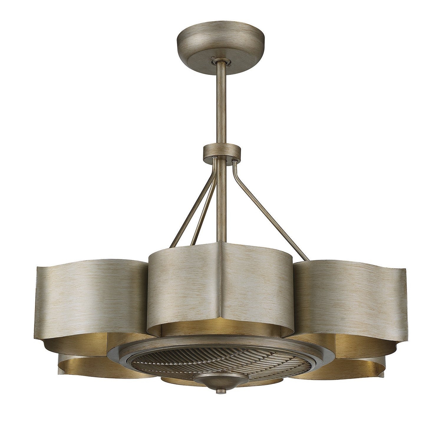 Savoy House - 39-FD-125-53 - Six Light Fan D'lier - Stockholm - Silver Patina
