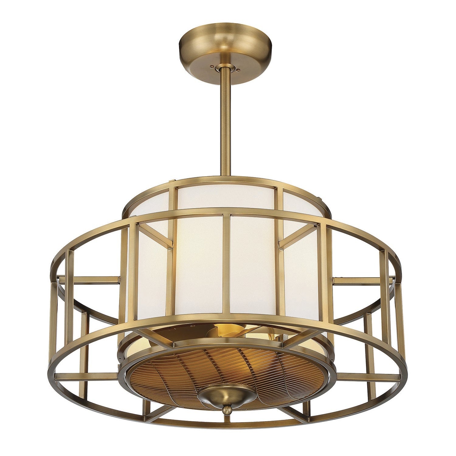 Savoy House - 30-FD-126-322 - Four Light Fan D'Lier - Oslo - Warm Brass