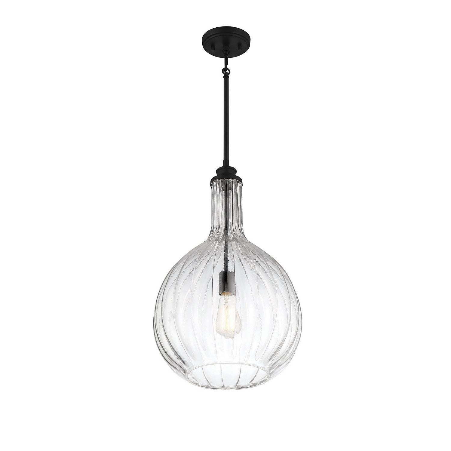 Savoy House - 7-2255-1-89 - One Light Pendant - Brandon - Matte Black