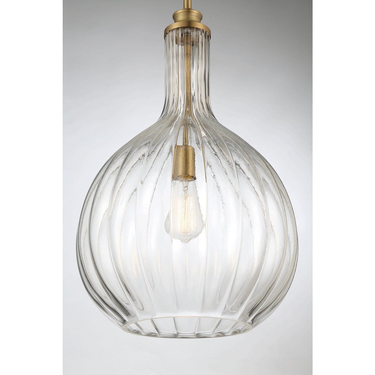 Savoy House - 7-2255-1-322 - One Light Pendant - Brandon - Warm Brass