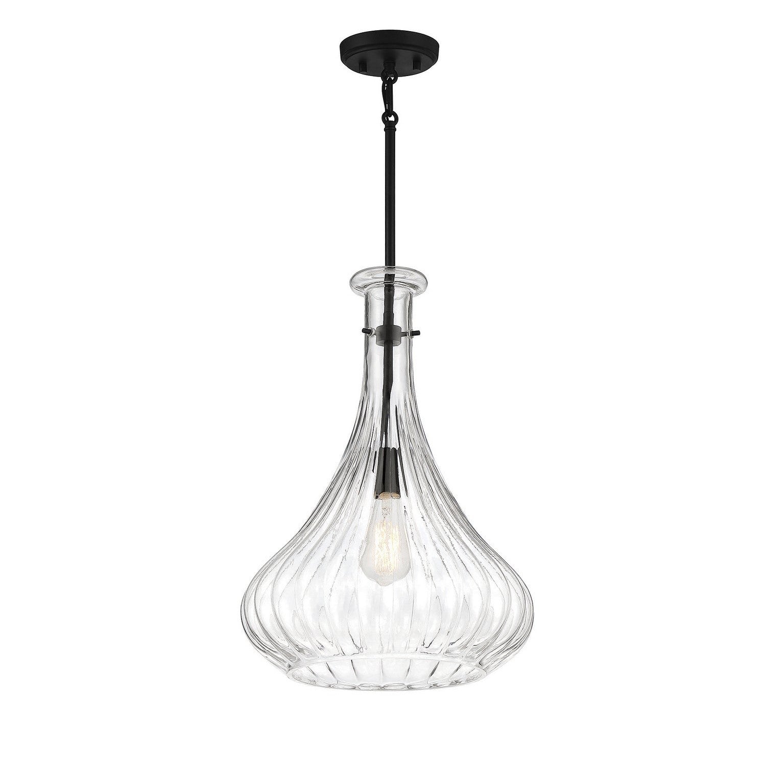 Savoy House - 7-2265-1-89 - One Light Pendant - Bristo - Matte Black