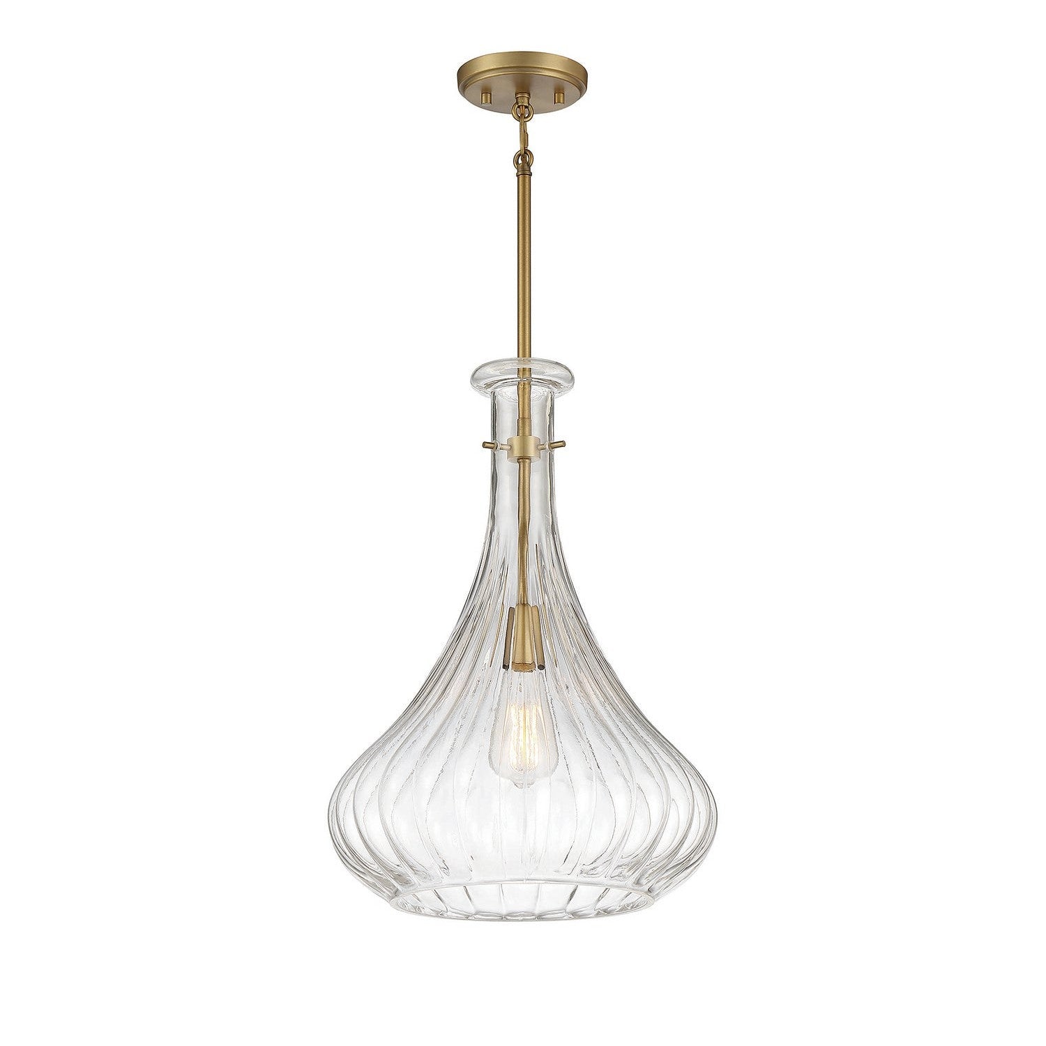 Savoy House - 7-2265-1-322 - One Light Pendant - Bristo - Warm Brass
