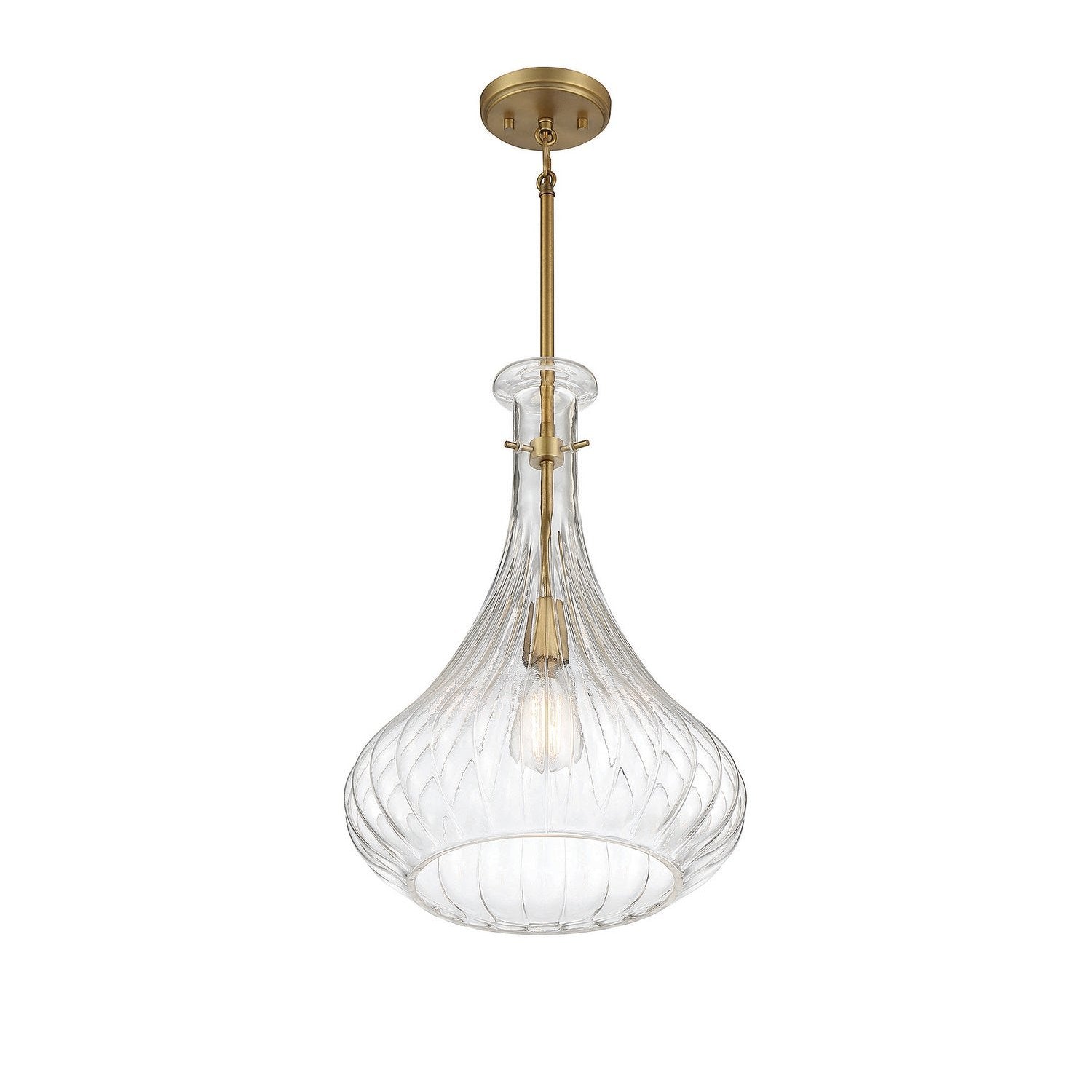 Savoy House - 7-2265-1-322 - One Light Pendant - Bristo - Warm Brass
