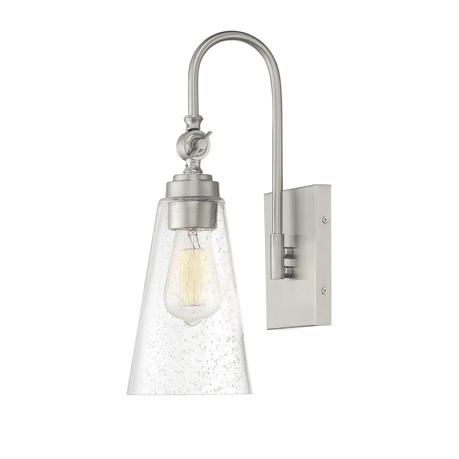 Savoy House - 9-108-1-SN - One Light Wall Sconce - York - Satin Nickel