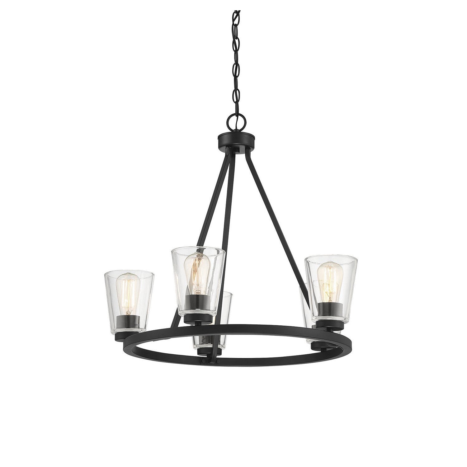 Savoy House - 1-1021-5-89 - Five Light Chandelier - Calhoun - Matte Black