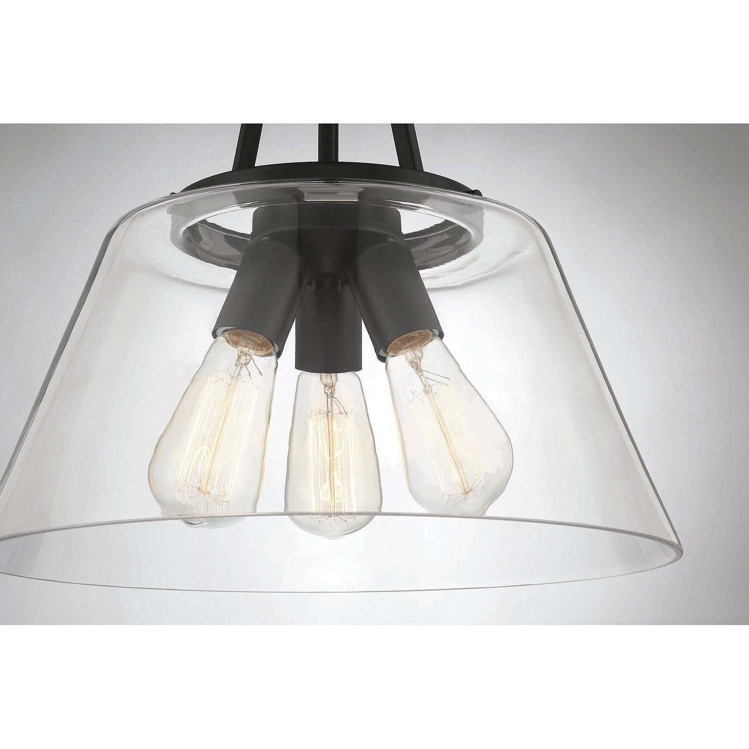 Savoy House - 7-1025-3-89 - Three Light Pendant - Calhoun - Matte Black