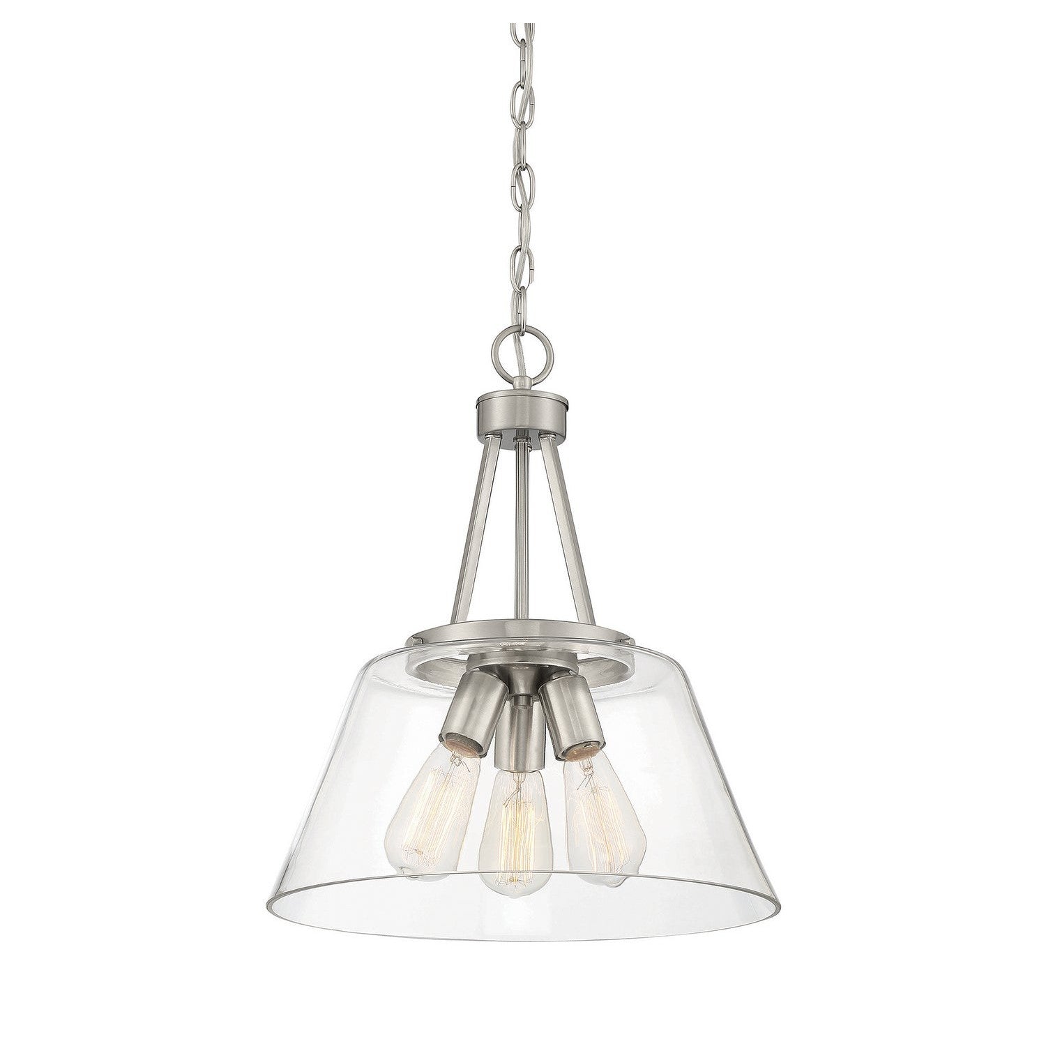 Savoy House - 7-1025-3-SN - Three Light Pendant - Calhoun - Satin Nickel