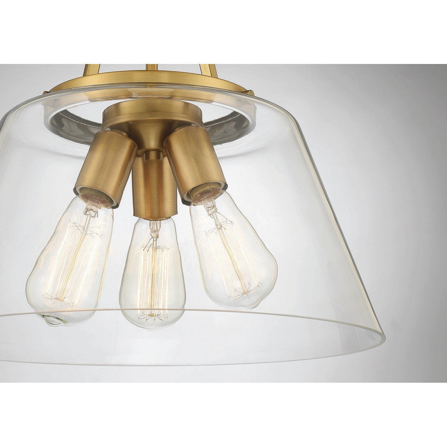 Savoy House - 7-1025-3-322 - Three Light Pendant - Calhoun - Warm Brass