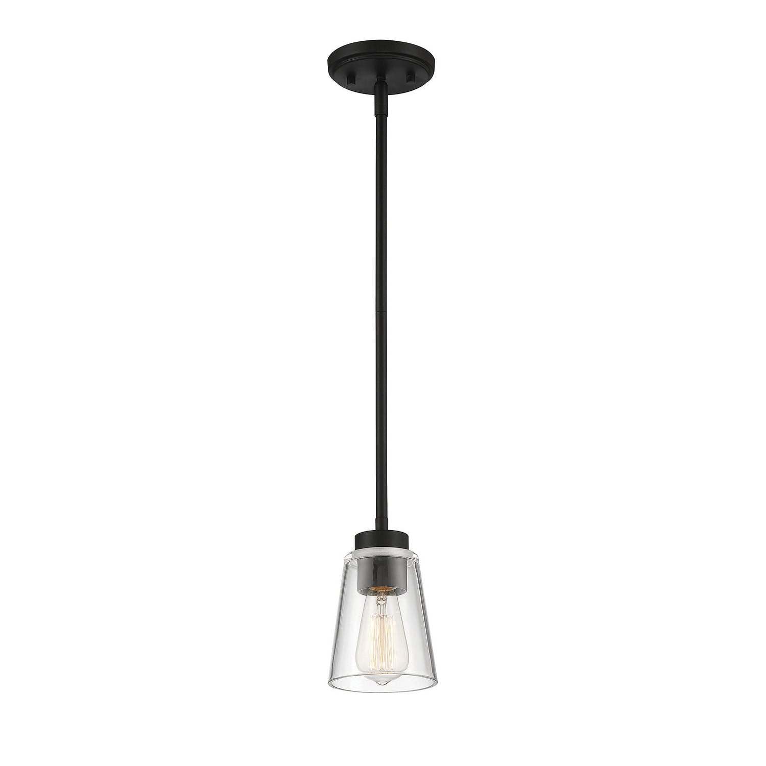 Savoy House - 7-1026-1-89 - One Light Mini-Pendant - Calhoun - Matte Black