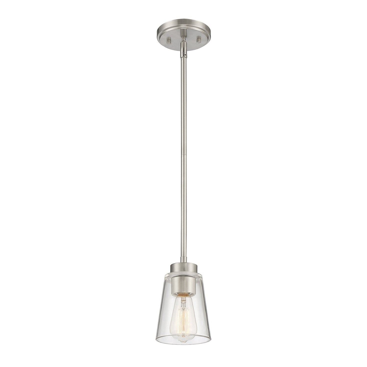 Savoy House - 7-1026-1-SN - One Light Mini-Pendant - Calhoun - Satin Nickel