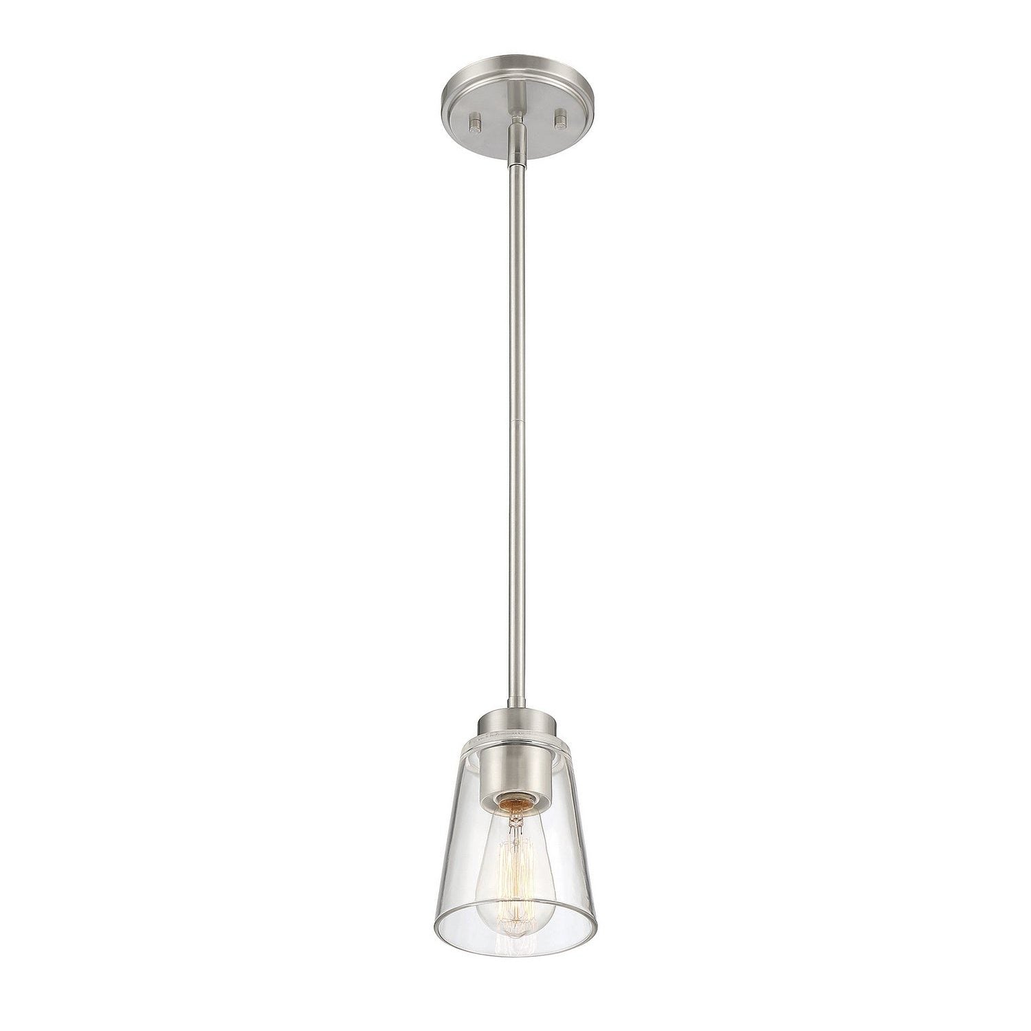 Savoy House - 7-1026-1-SN - One Light Mini-Pendant - Calhoun - Satin Nickel