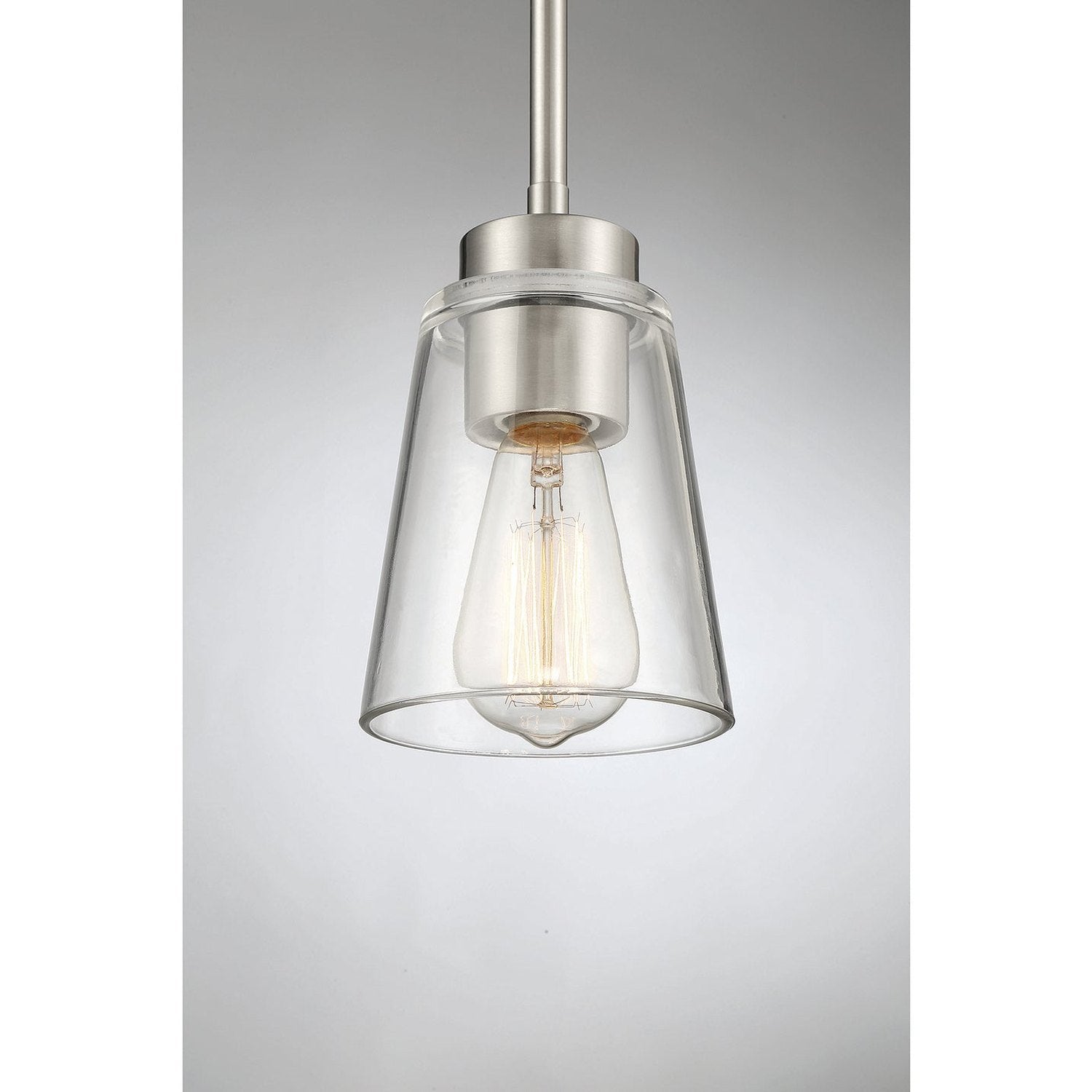 Savoy House - 7-1026-1-SN - One Light Mini-Pendant - Calhoun - Satin Nickel