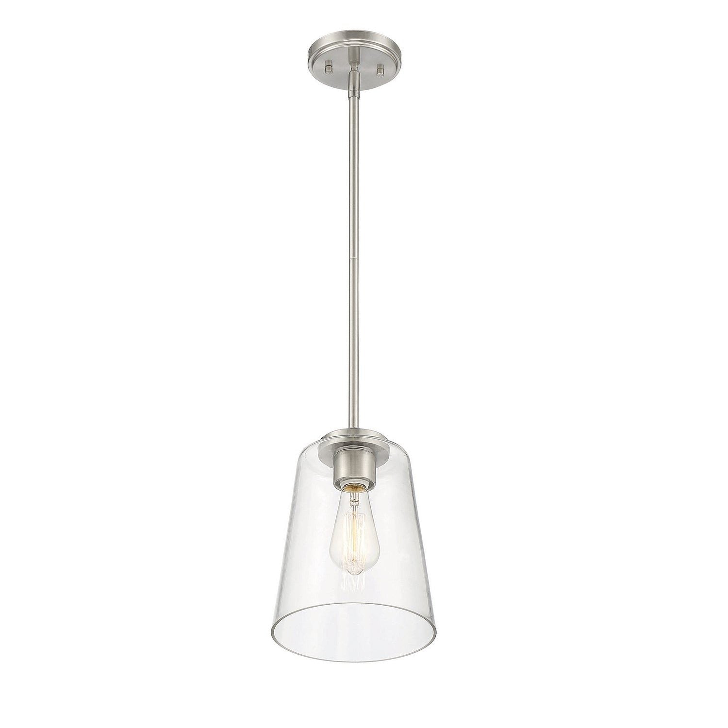 Savoy House - 7-1027-1-SN - One Light Mini-Pendant - Calhoun - Satin Nickel