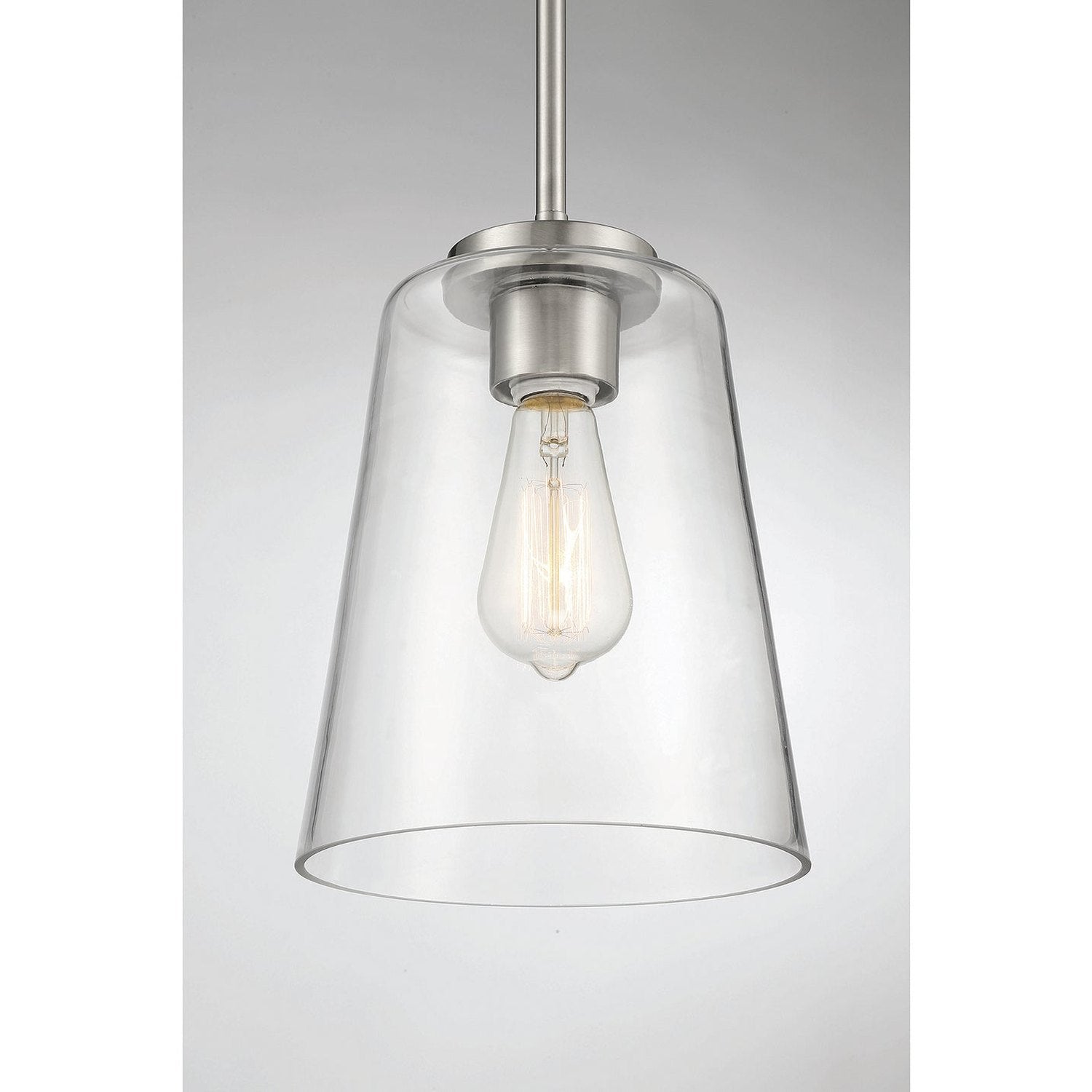 Savoy House - 7-1027-1-SN - One Light Mini-Pendant - Calhoun - Satin Nickel