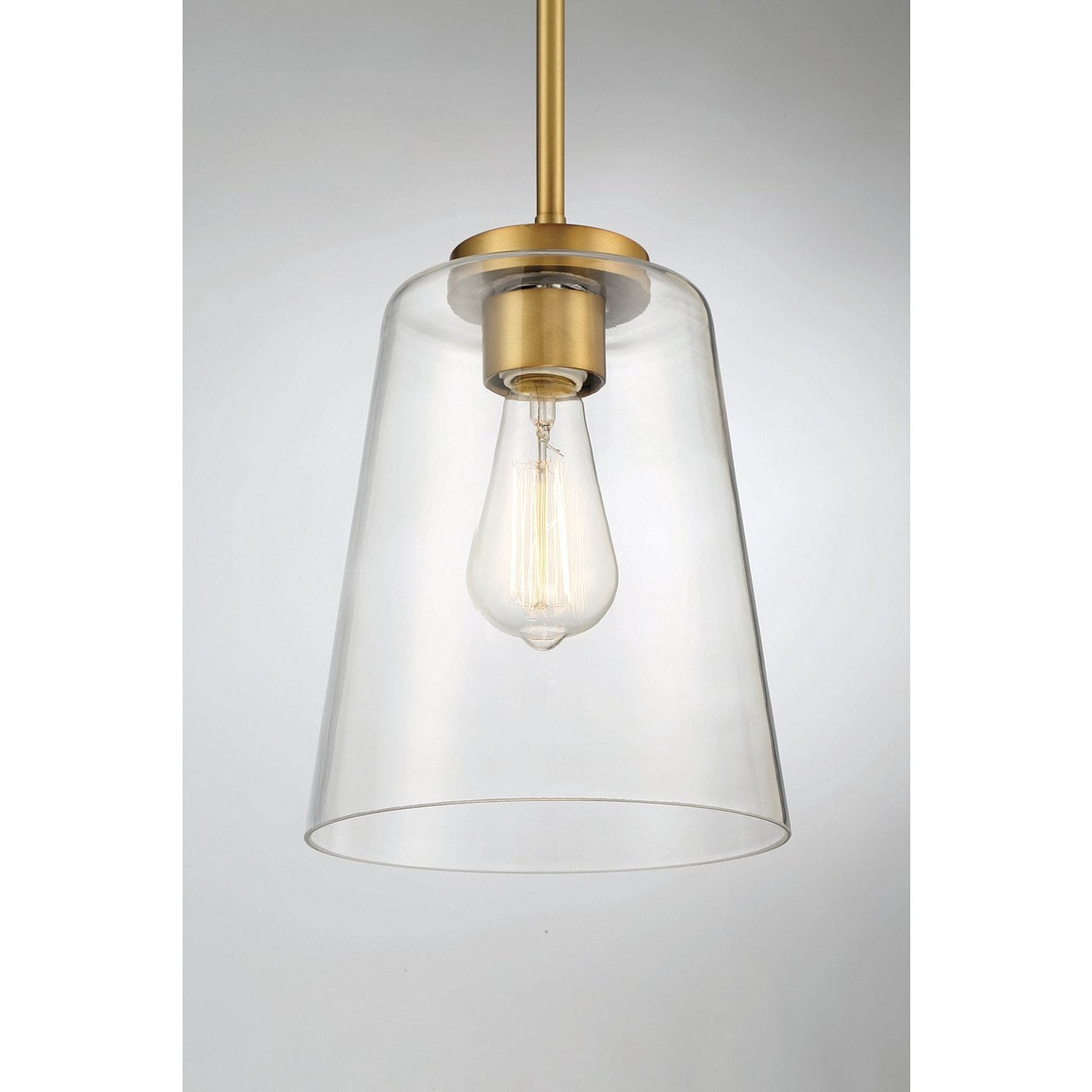 Savoy House - 7-1027-1-322 - One Light Mini-Pendant - Calhoun - Warm Brass