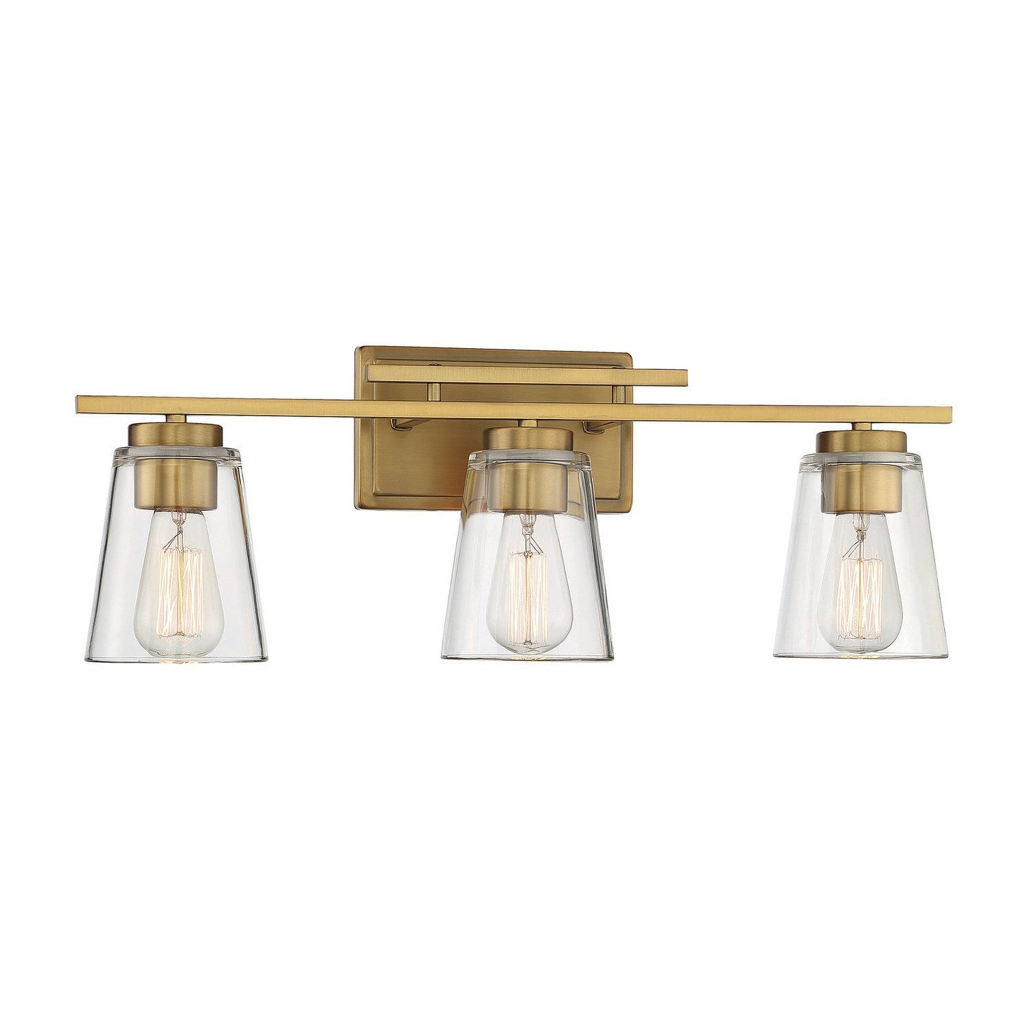 Savoy House - 8-1020-3-322 - Three Light Bath Bar - Calhoun - Warm Brass