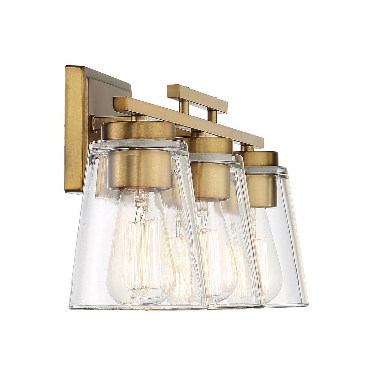 Savoy House - 8-1020-3-322 - Three Light Bath Bar - Calhoun - Warm Brass
