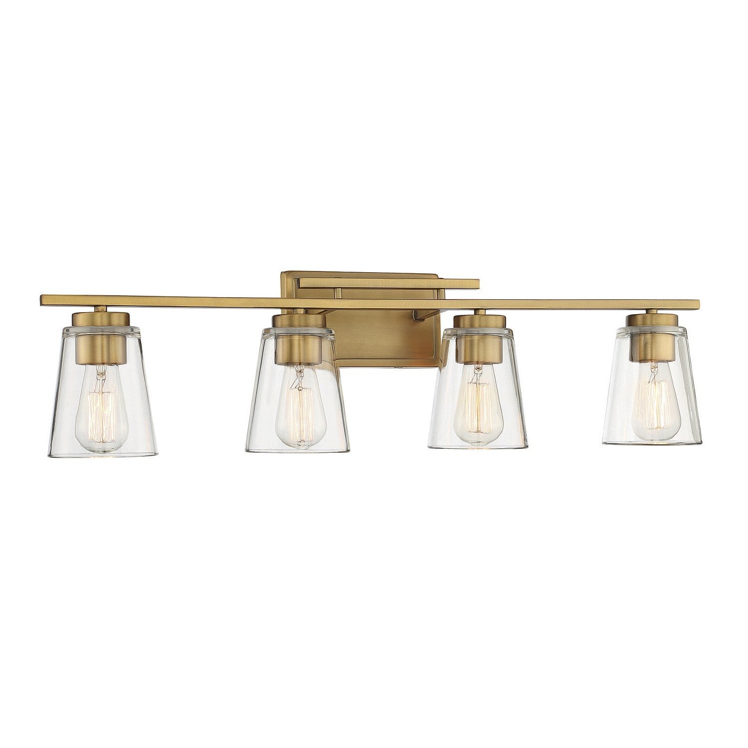 Savoy House - 8-1020-4-322 - Four Light Bath Bar - Calhoun - Warm Brass