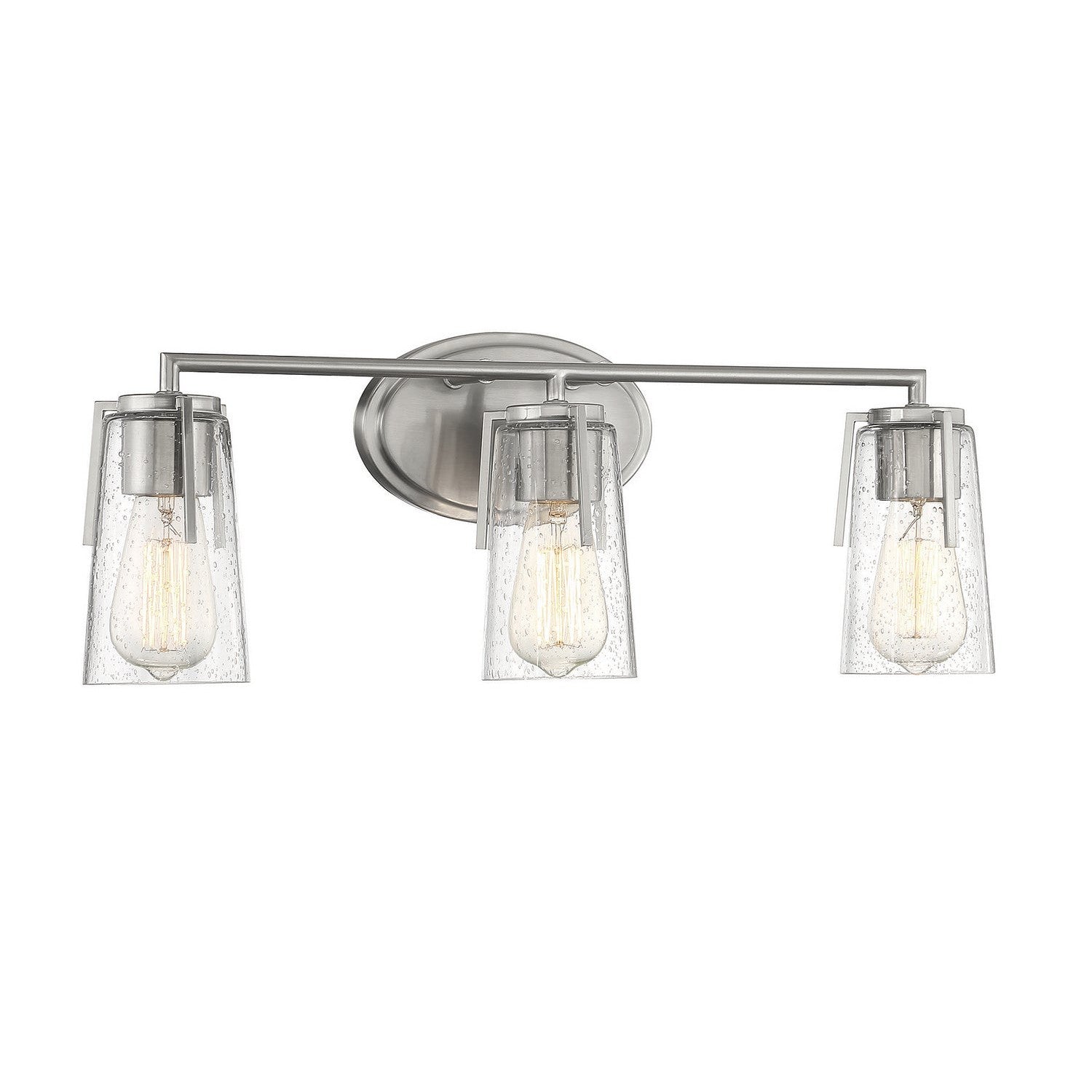 Savoy House - 8-7045-3-SN - Three Light Bath Bar - Sacremento - Satin Nickel