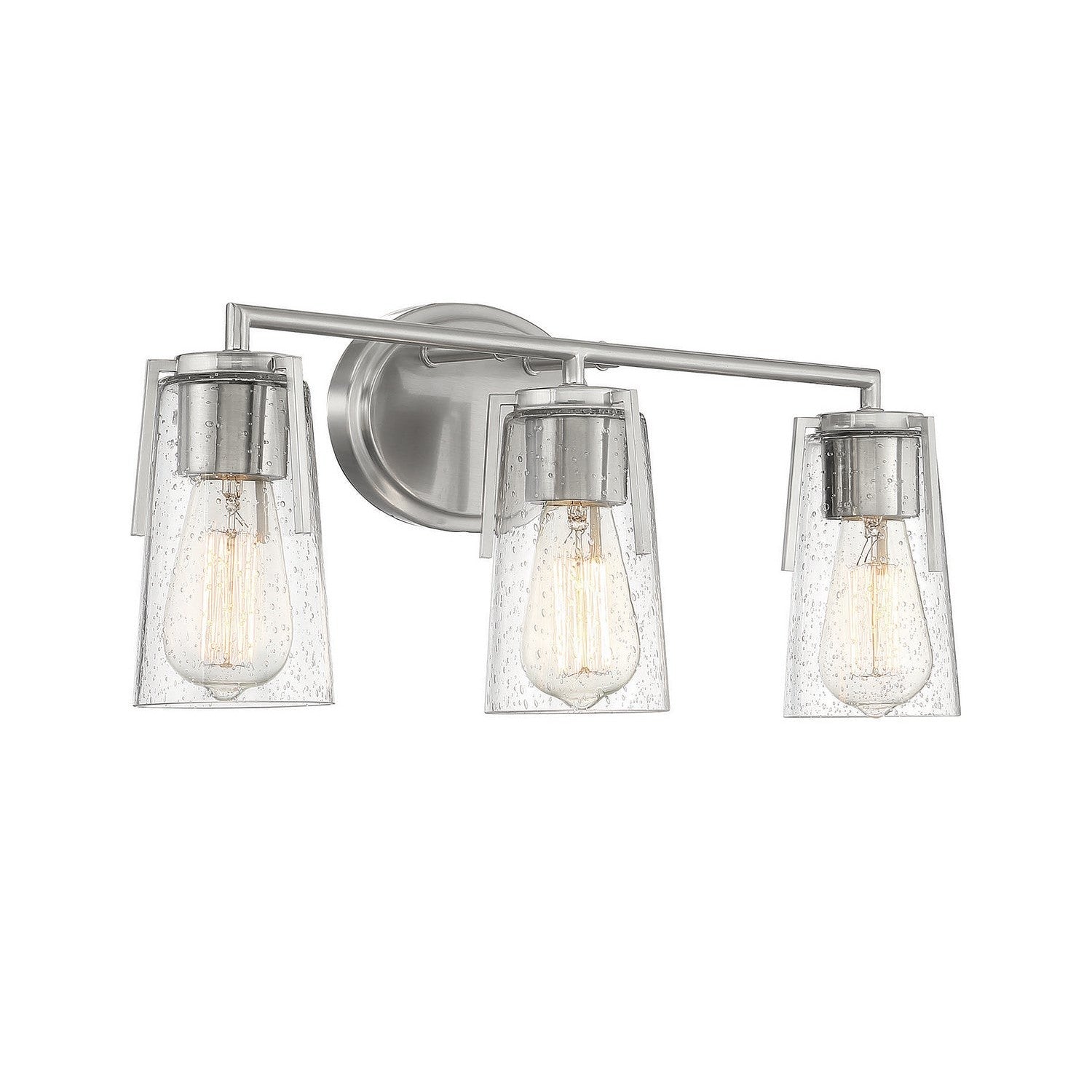 Savoy House - 8-7045-3-SN - Three Light Bath Bar - Sacremento - Satin Nickel