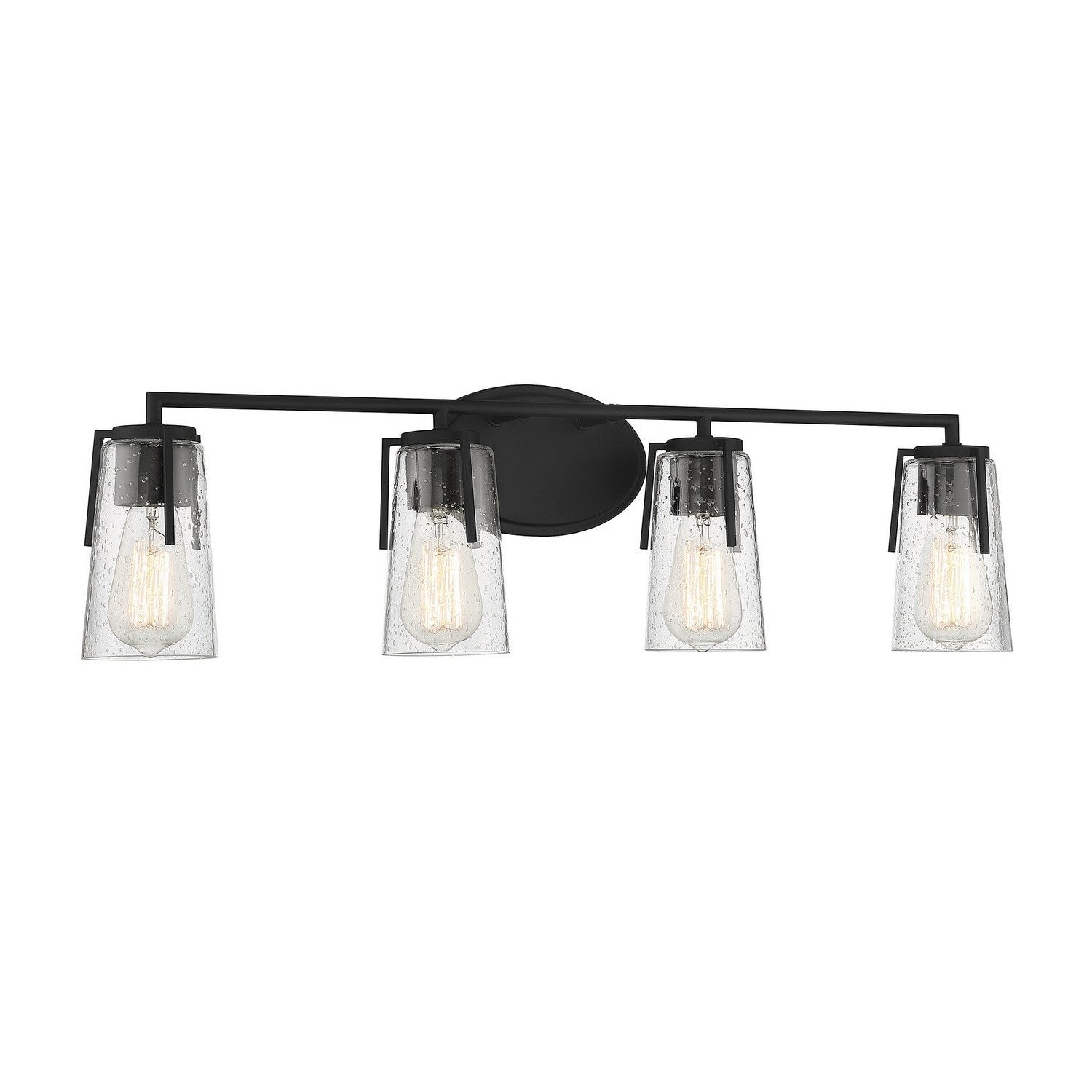 Savoy House - 8-7045-4-BK - Four Light Bath Bar - Sacremento - Black