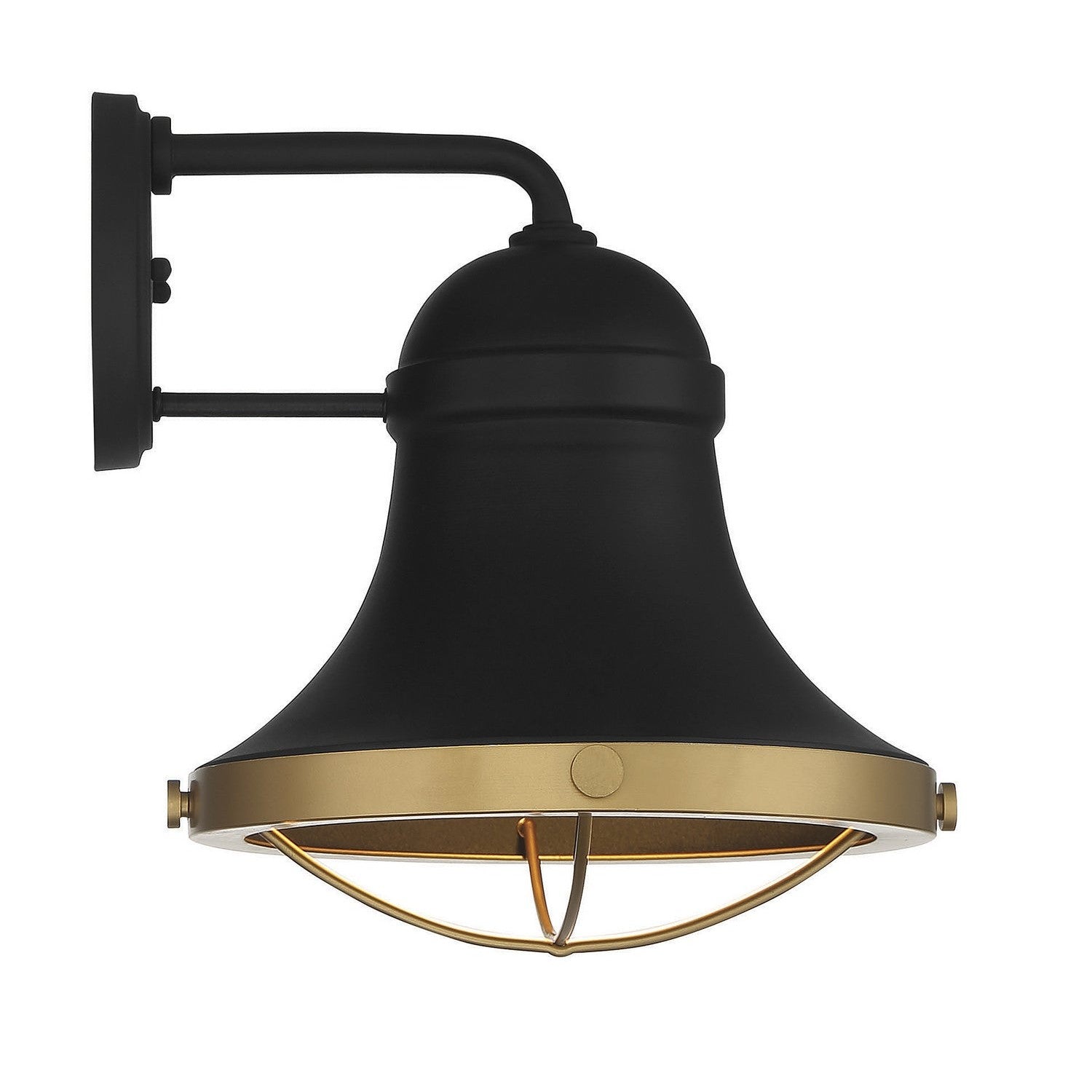 Savoy House - 5-179-137 - One Light Wall Sconce - Belmont - Textured Black with Warm Brass