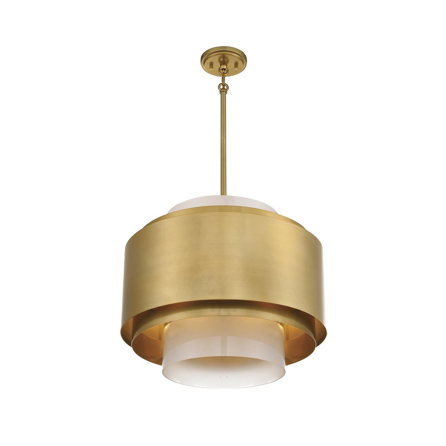 Savoy House - 1-181-4-171 - Four Light Pendant - Beacon - Burnished Brass