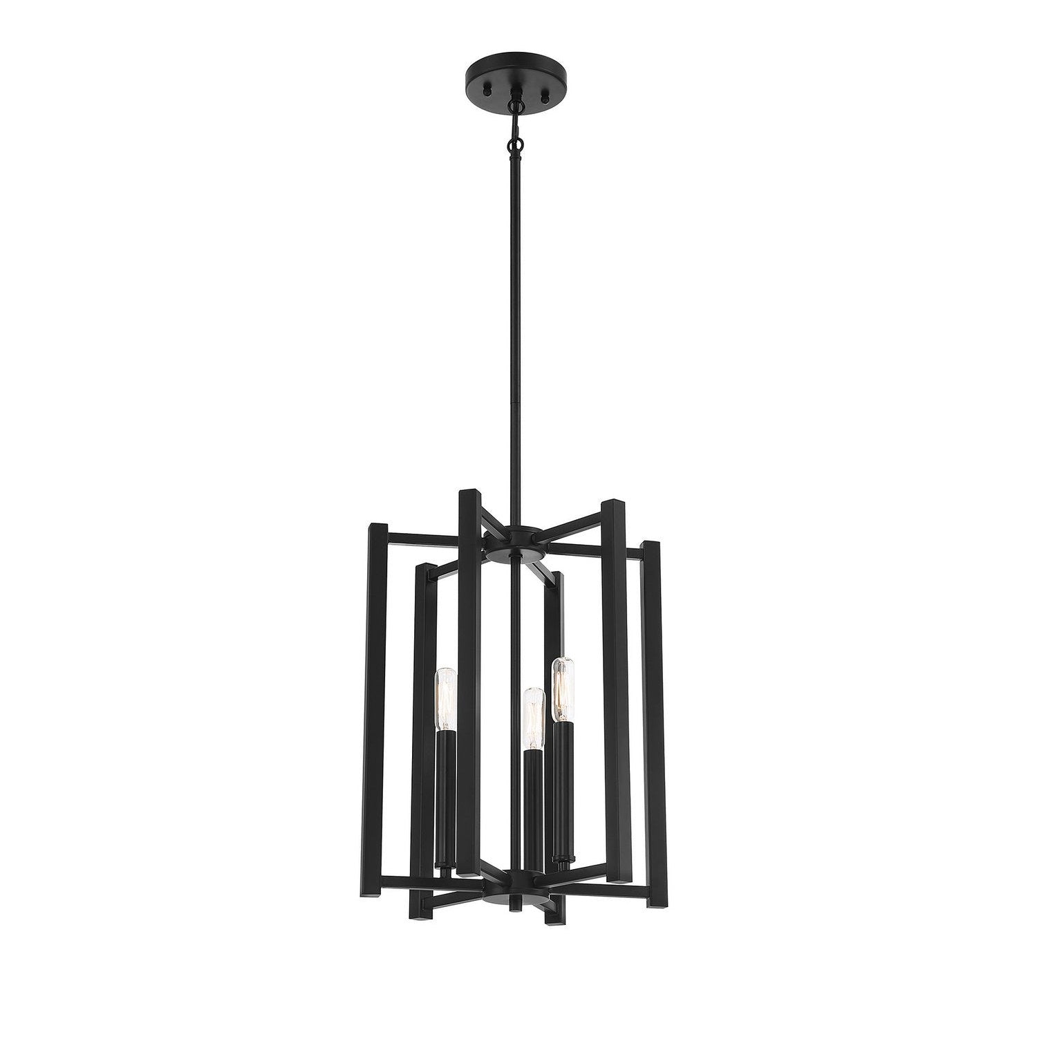 Savoy House - 3-7700-3-89 - Three Light Pendant - Benson - Matte Black