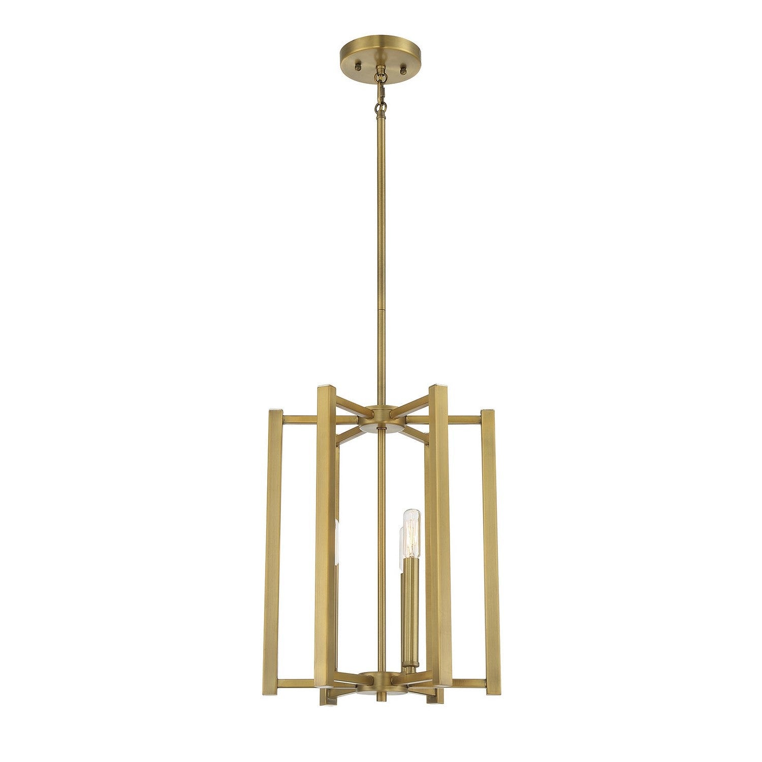 Savoy House - 3-7700-3-322 - Three Light Pendant - Benson - Warm Brass