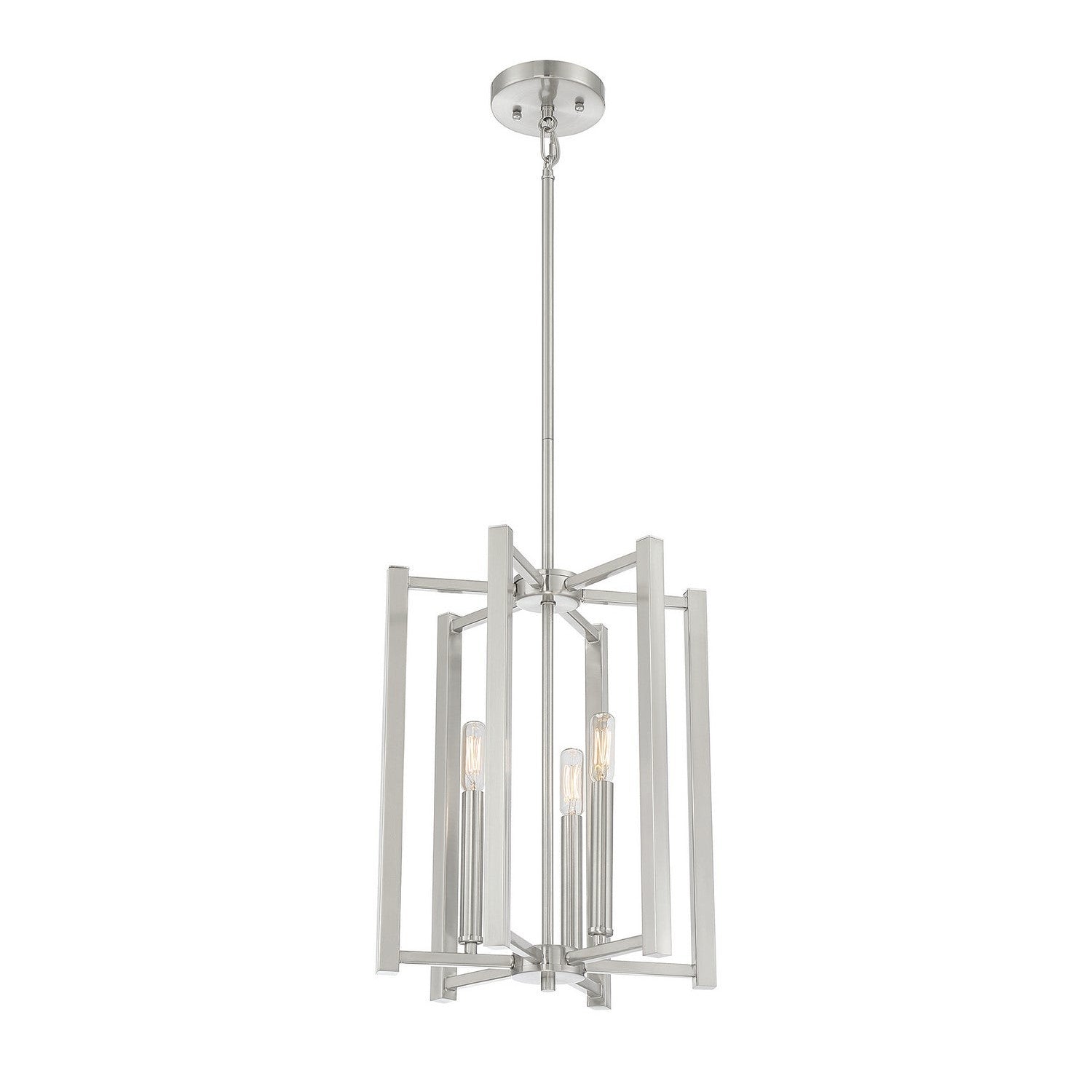 Savoy House - 3-7700-3-SN - Three Light Pendant - Benson - Satin Nickel