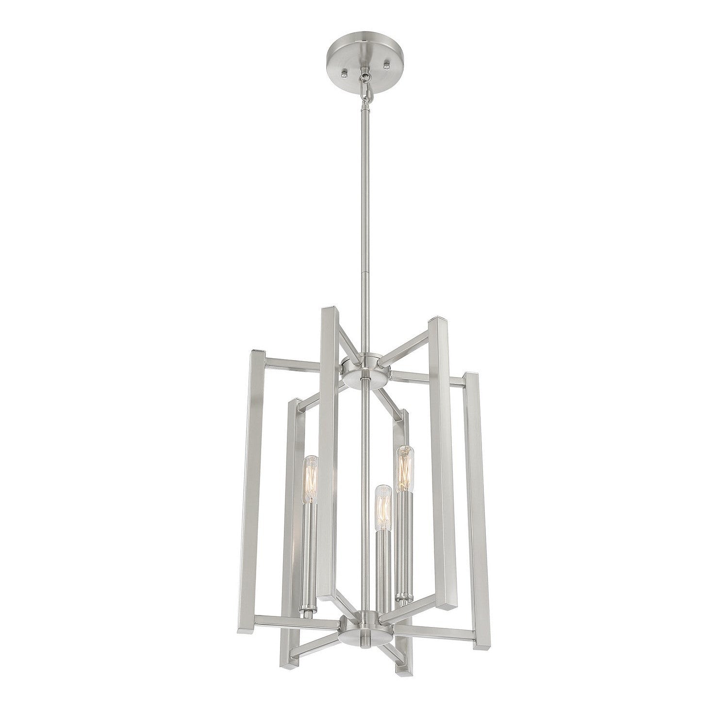 Savoy House - 3-7700-3-SN - Three Light Pendant - Benson - Satin Nickel