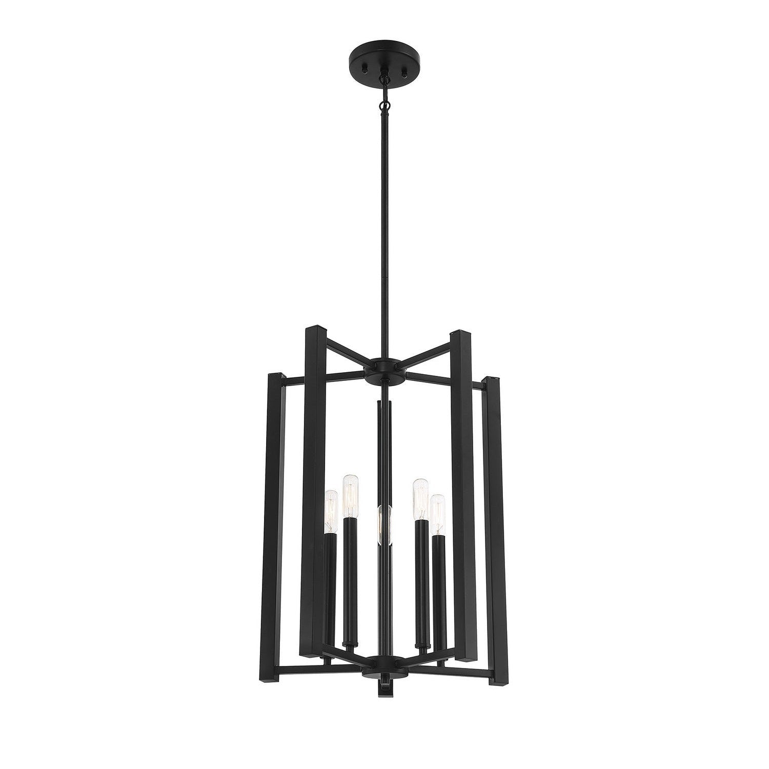Savoy House - 3-7701-5-89 - Five Light Pendant - Benson - Matte Black