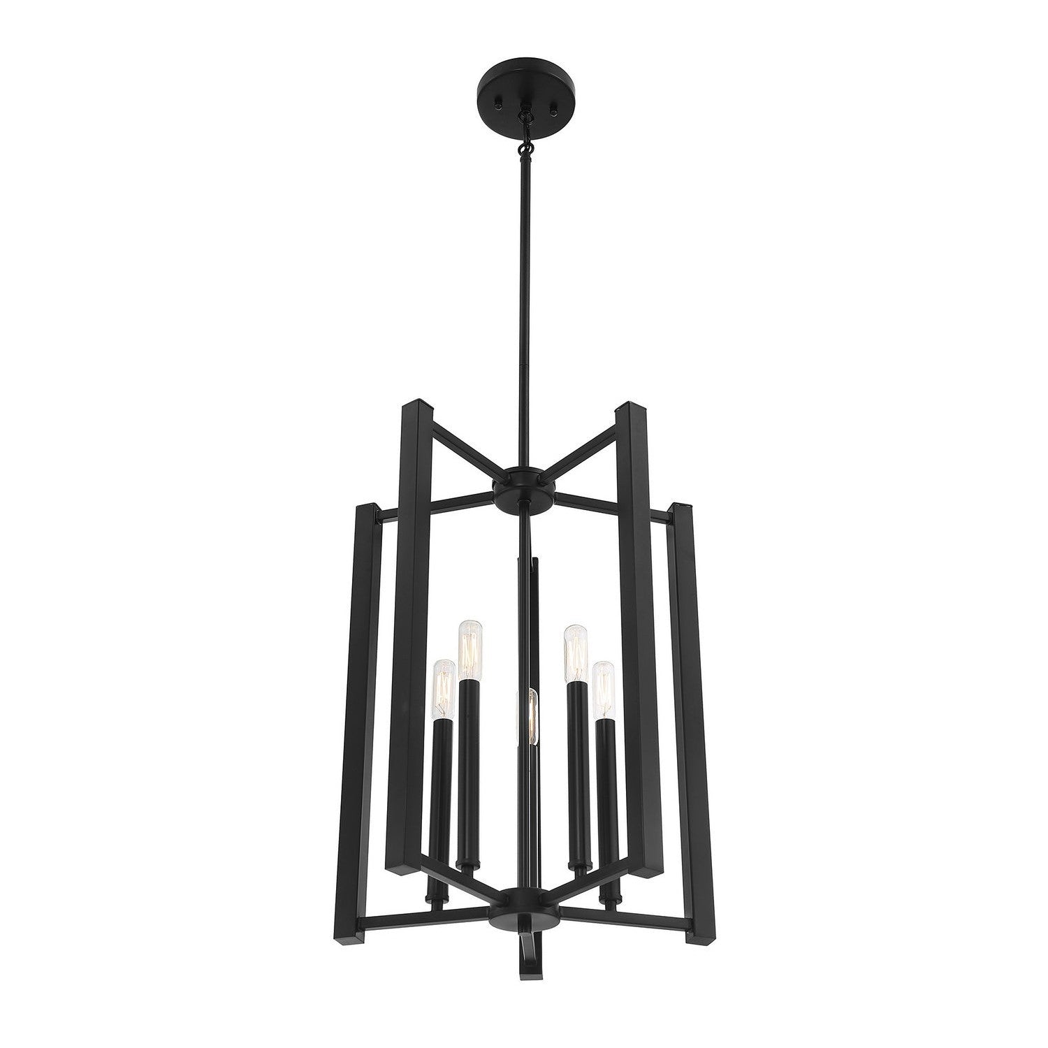 Savoy House - 3-7701-5-89 - Five Light Pendant - Benson - Matte Black